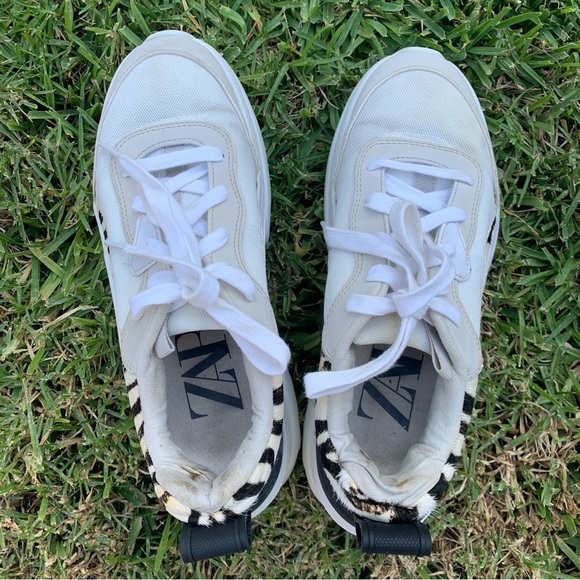 Zara Chunky Sneakers with Animal Print - Picture 14 of 16